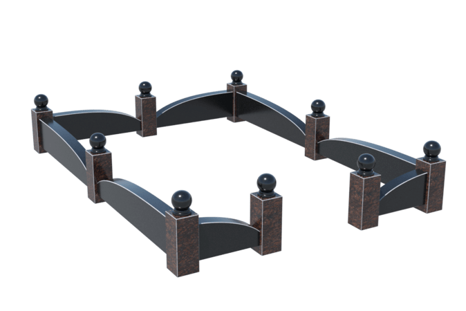 Цоколи на могилу в Нижнем Тагиле | Цоколь на могилу №0044