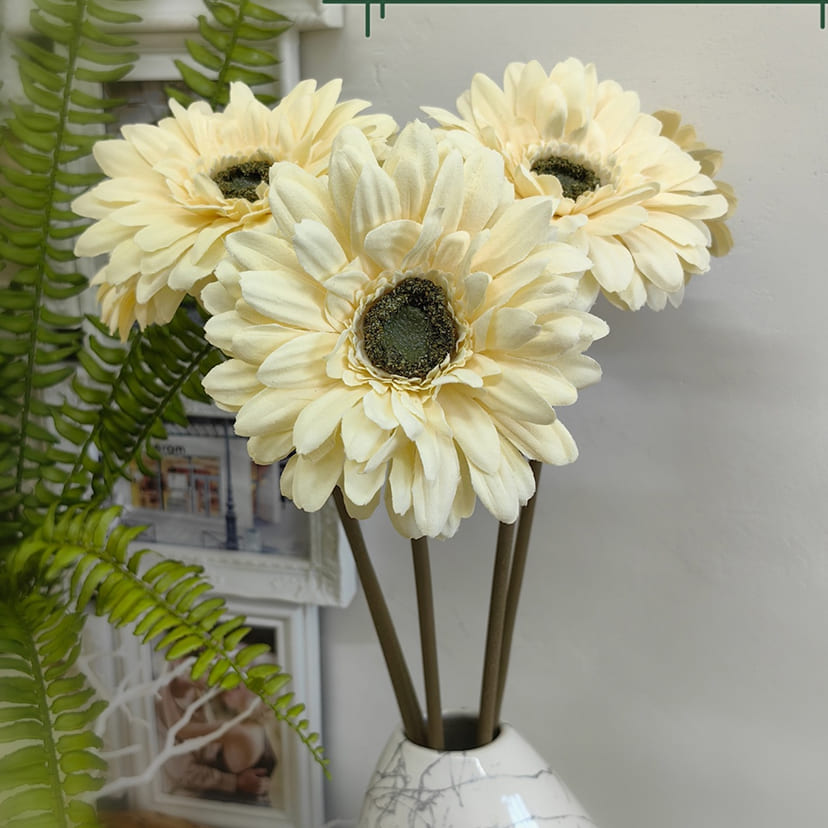 Искусственные цветы в Нижнем Тагиле | Цветок искусственный «Гербера», молочно-персиковая, одиночный