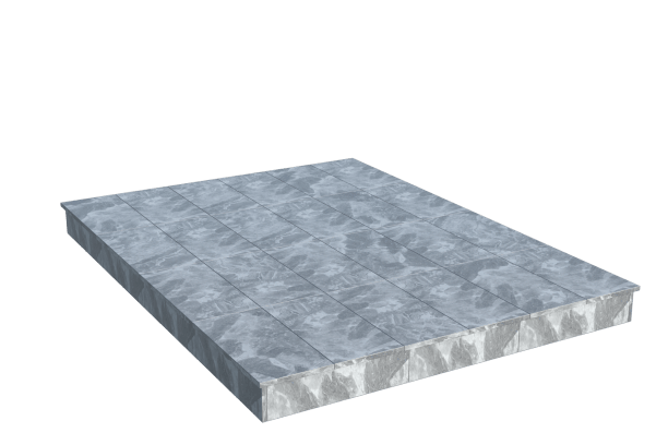 Площадки на могилу в Нижнем Тагиле | Площадка с вертикальной (15 см) мраморной облицовкой