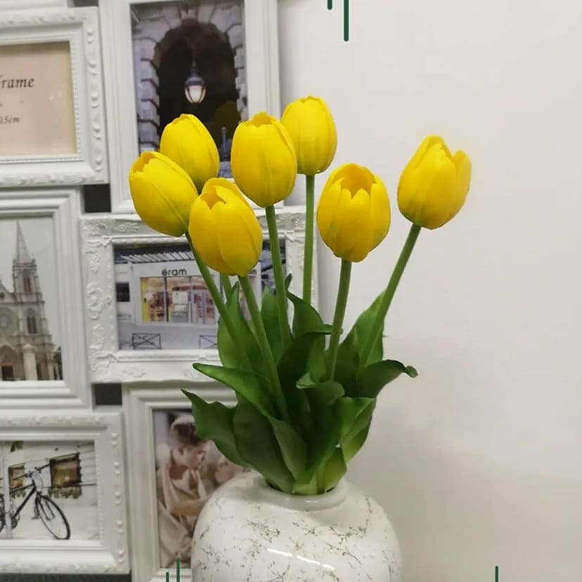 Искусственные цветы на могилу в Нижнем Тагиле | Цветы искусственные «Тюльпаны», желтые, букет