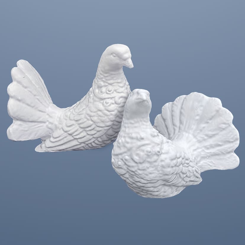 Скульптуры из искусственного мрамора на памятник | Голубь пара