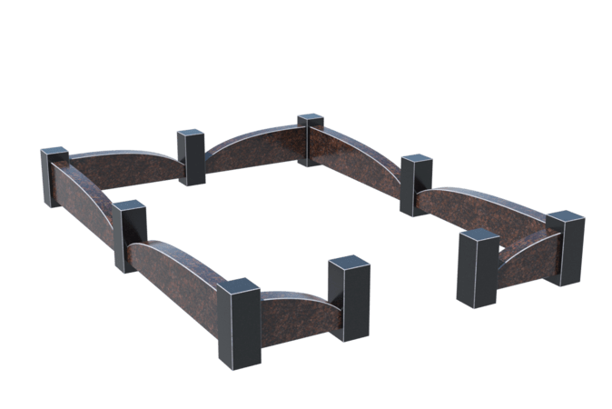 Цоколи на могилу в Нижнем Тагиле | Цоколь на могилу №0042