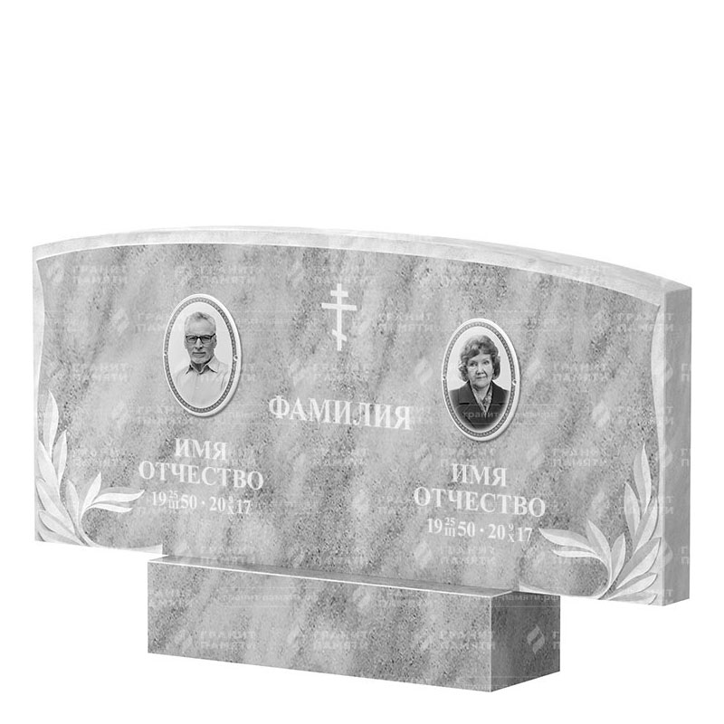 Памятники из мрамора в Нижнем Тагиле | Двойной мраморный памятник ФМ-135