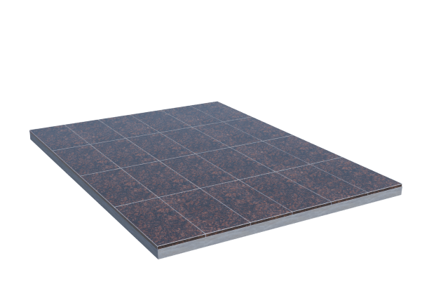 Площадки на могилу в Нижнем Тагиле | Площадка с облицовкой Дымовским гранитом