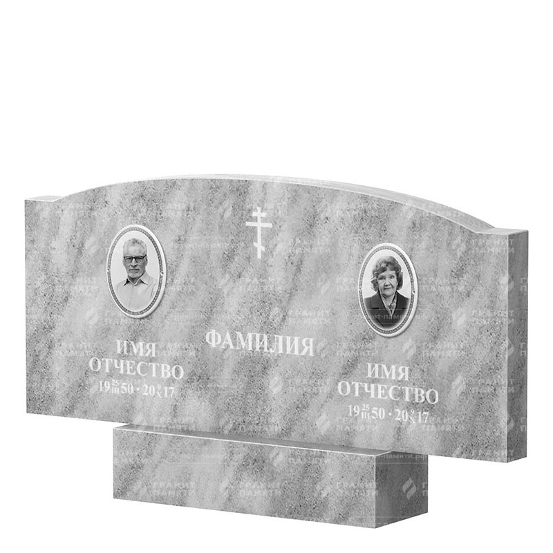 Памятники из мрамора в Нижнем Тагиле | Двойной мраморный памятник ФМ-257