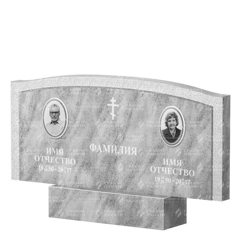 Памятники из мрамора в Нижнем Тагиле | Двойной мраморный памятник ФМ-131