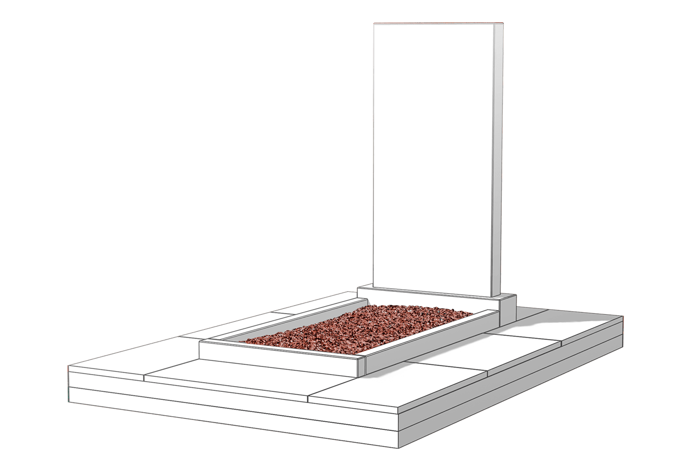 Засыпка цветника камушками в Нижнем Тагиле