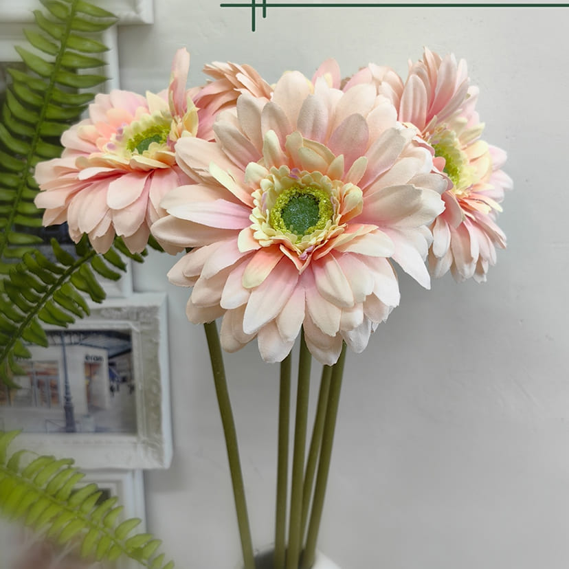 Искусственные цветы в Нижнем Тагиле | Цветок искусственный «Гербера», молочно-розовая, одиночный