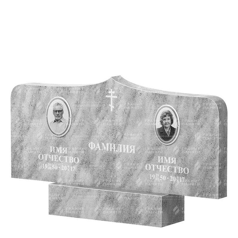 Памятники из мрамора в Нижнем Тагиле | Двойной мраморный памятник ФМ-260