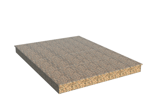 Площадки на могилу в Нижнем Тагиле | Площадка с вертикальной (15 см) облицовкой Южно-султаевским гранитом