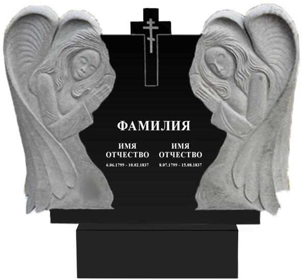 Памятники с ангелом на могилу в Нижнем Тагиле | Гранитный памятник Ангел №1