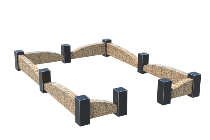 Цоколи на могилу в Нижнем Тагиле | Цоколь на могилу №0046