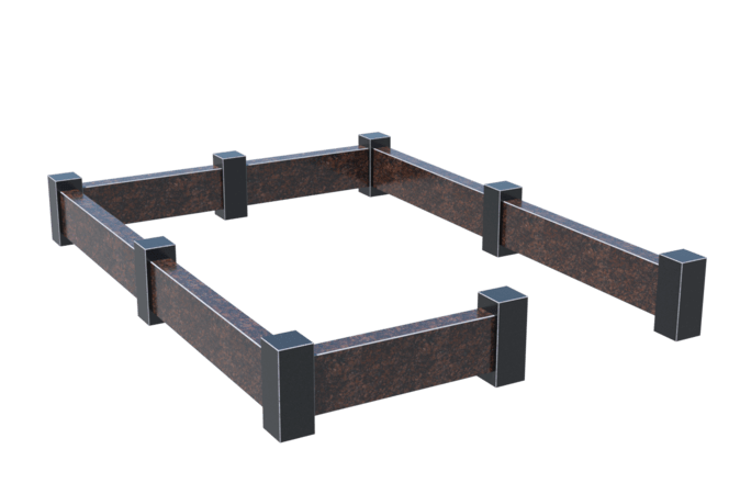 Цоколи на могилу в Нижнем Тагиле | Цоколь на могилу №0033