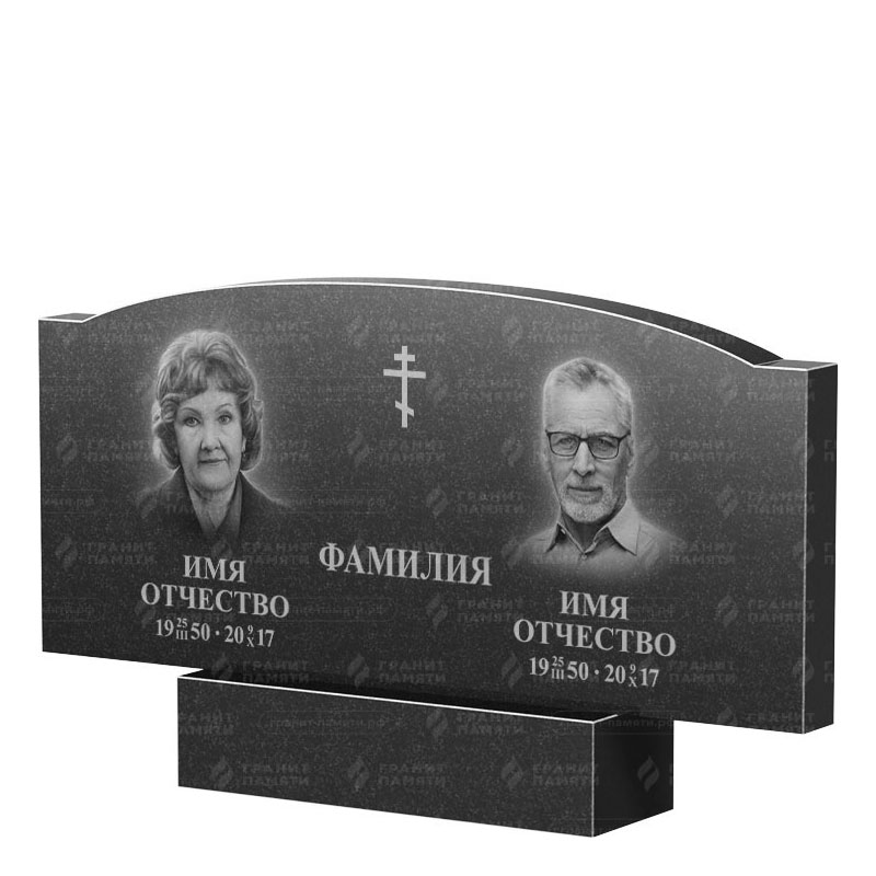 Гранитные памятники в Нижнем Тагиле | Двойной гранитный памятник ФГ-257