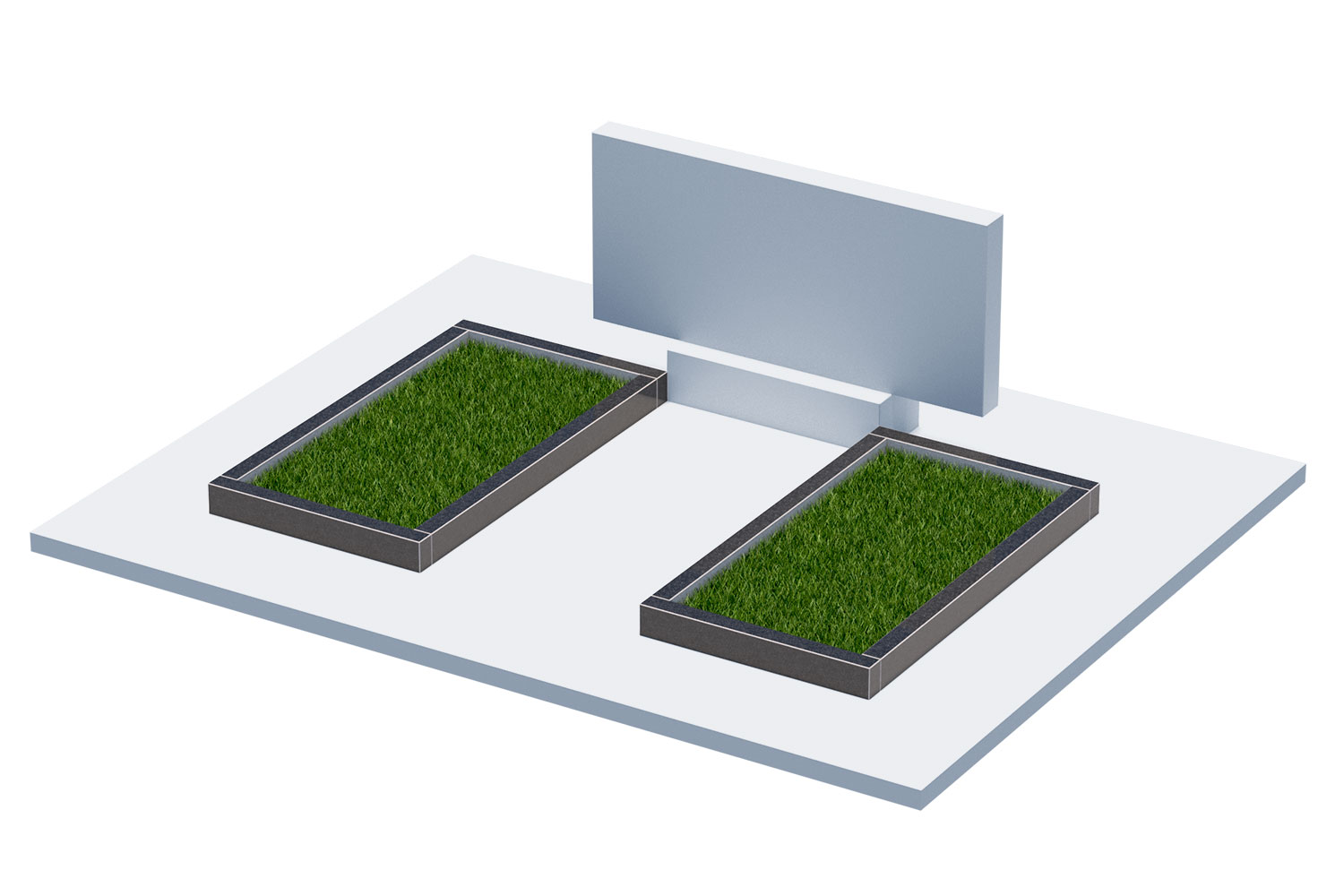 Цветники и надгробные плиты в Нижнем Тагиле | Цветник Автономный, 2 шт