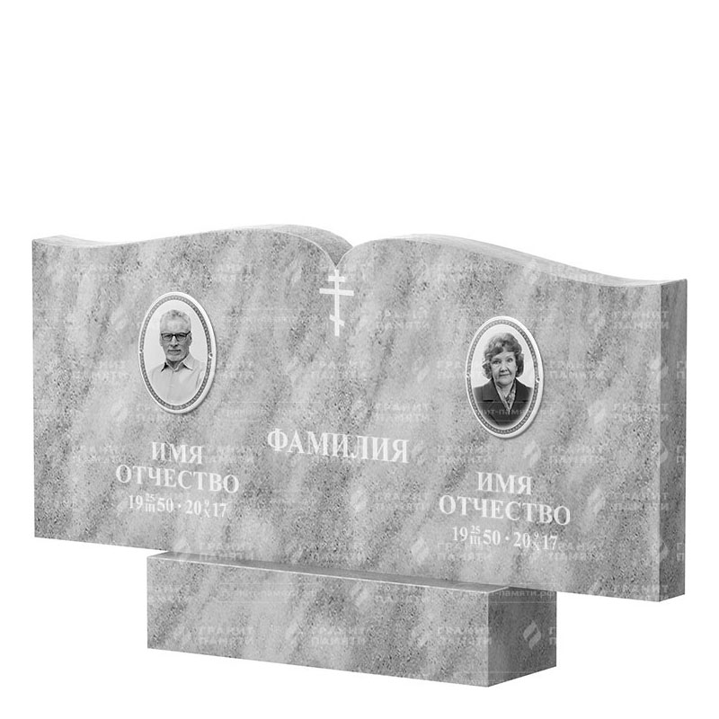 Памятники из мрамора в Нижнем Тагиле | Двойной мраморный памятник ФМ-259