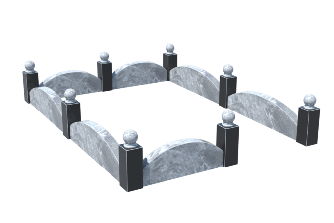 Цоколи на могилу в Нижнем Тагиле | Цоколь на могилу №0003