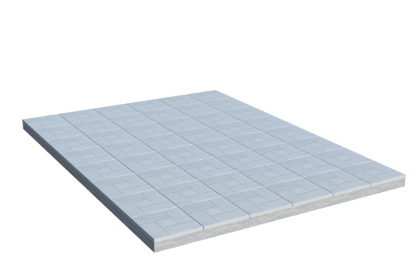 Площадки на могилу в Нижнем Тагиле | Площадка с тротуарной плиткой