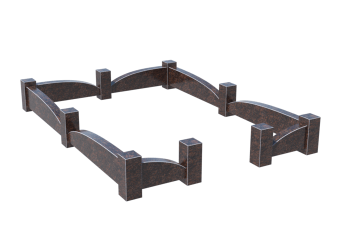 Цоколи на могилу в Нижнем Тагиле | Цоколь на могилу №0043